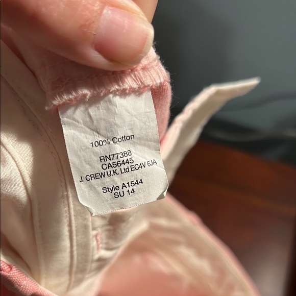 J. Crew Pink Shorts Tailored Cotton Blend - Picture 5 of 8